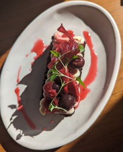 Chocolate + Wattleseed cake from Corella