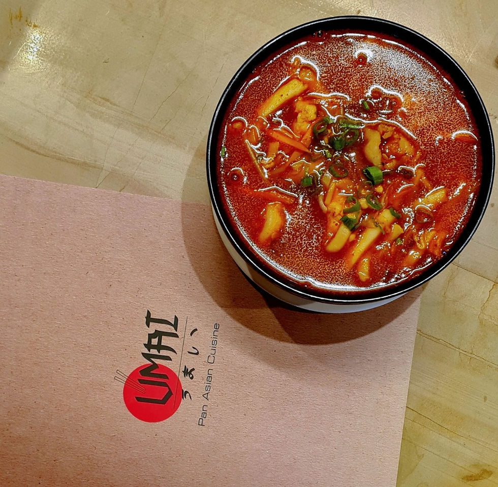 The Umai Jjamppong - storm in a bowl. The Korean Delight right next door in F-8/1