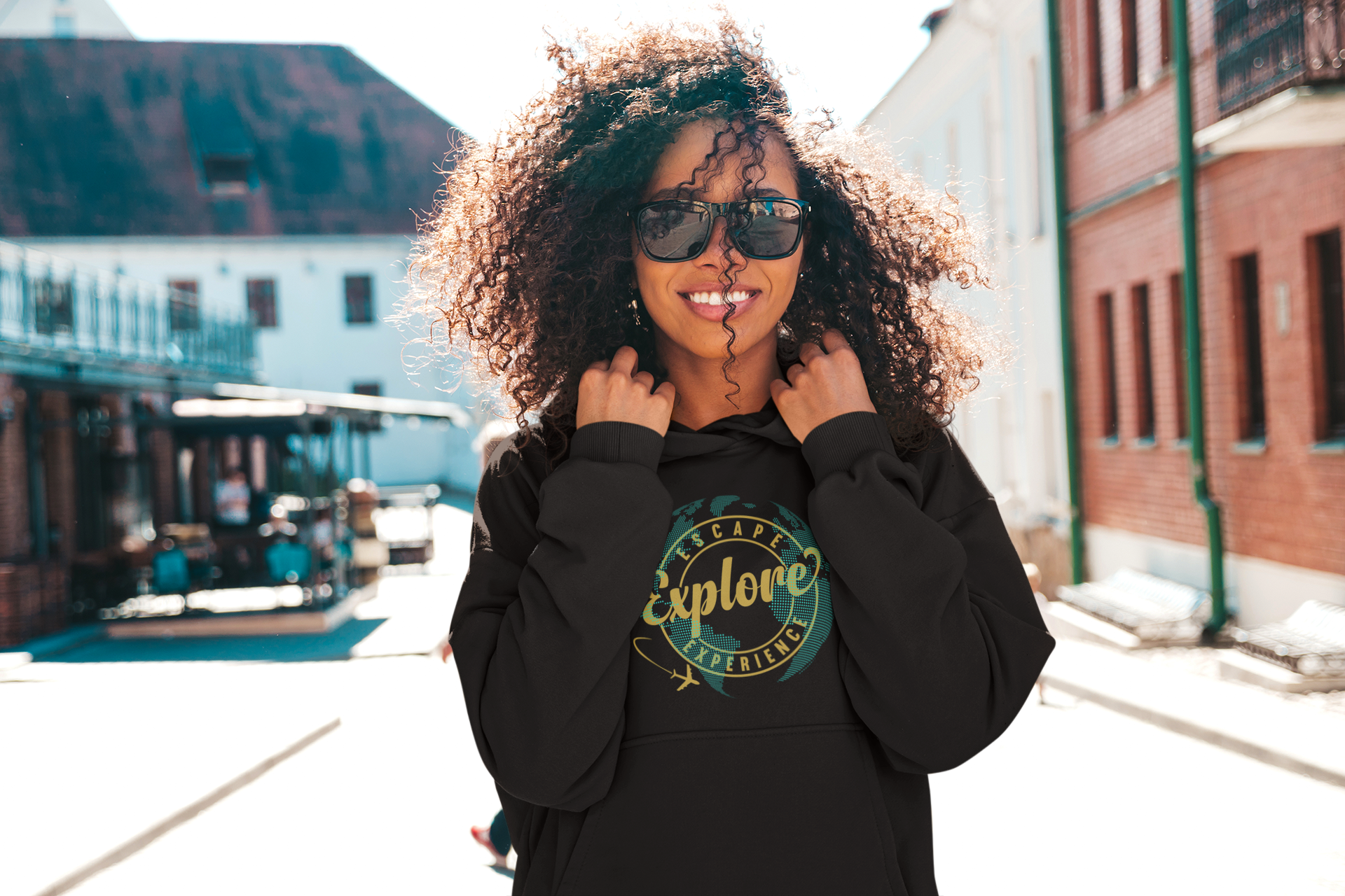 Escape, Explore, Experience Hoodie Sweatshirt