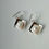 Miniatura: Aretes Rombos y Perlas 