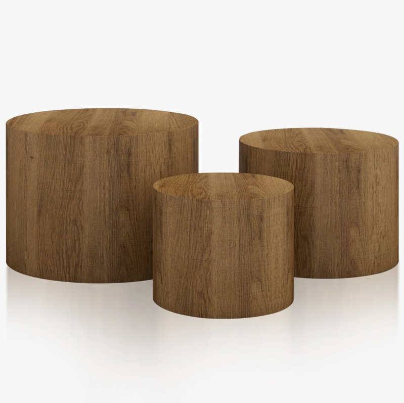 Miniatura: Ref: 1703-01 Kevinplus Modern Coffee Nesting Side End Table Set of 3