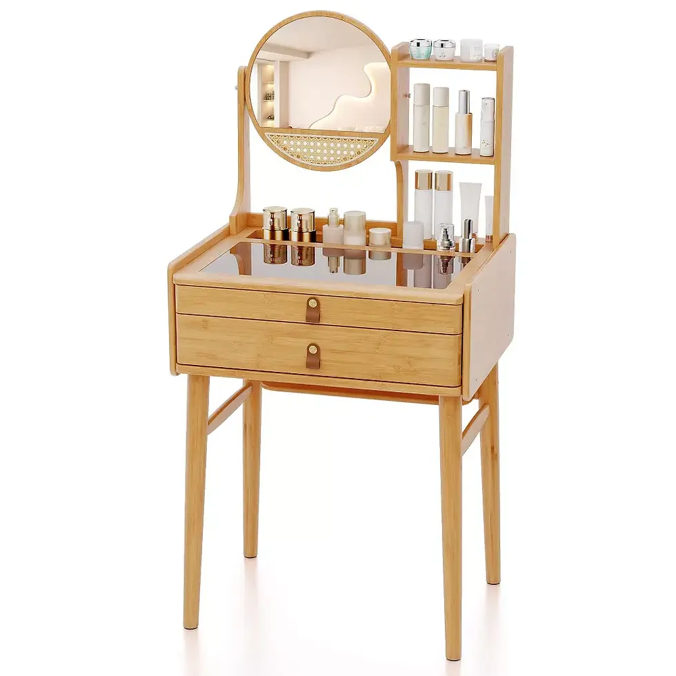 Miniatura: Ref: 2605 Tocador Costway Ancho 60cm Respaldar 121cm Frente 75cm Prof 47cm