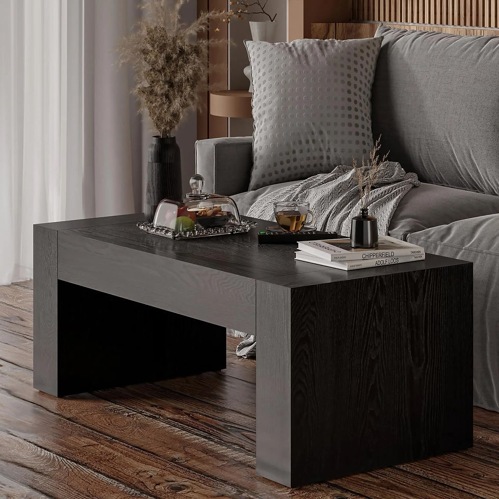 Miniatura: Ref: 2141-1 MESA DE CENTRO RECTANGULAR NEGRA Ultra