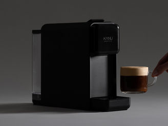 Pebble by LAYER: A Framed Moment of Coffee Simplicity