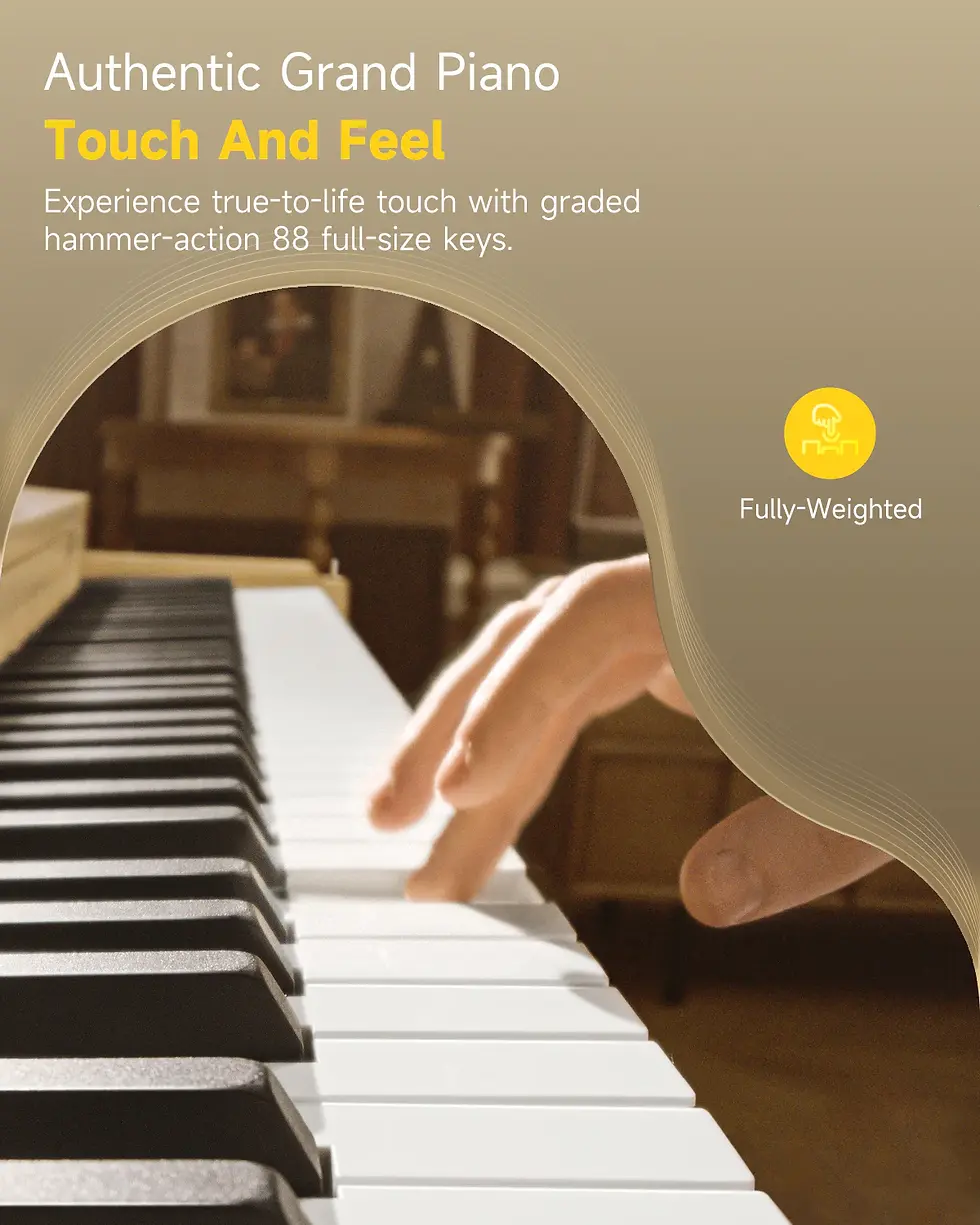 Thumbnail: Donner OURA™ R300 Home Digital Piano (Light Wood)