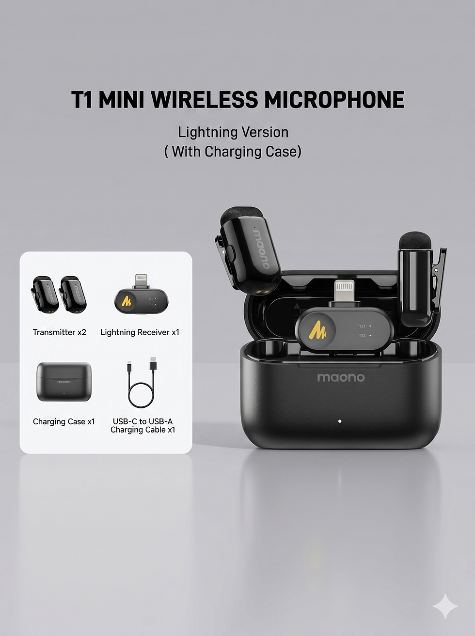 Thumbnail: Maono T1 Dual Wireless Microphone System