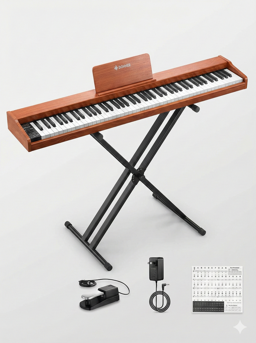 Miniature : Donner DEP-1S Digital Piano Kit with X-Stand
