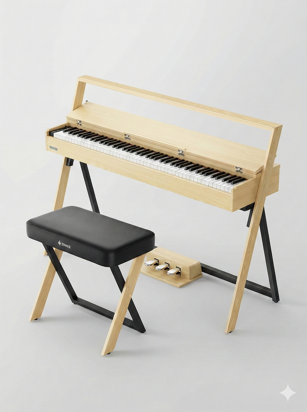 Thumbnail: Donner OURA™ R300 Home Digital Piano (Light Wood)