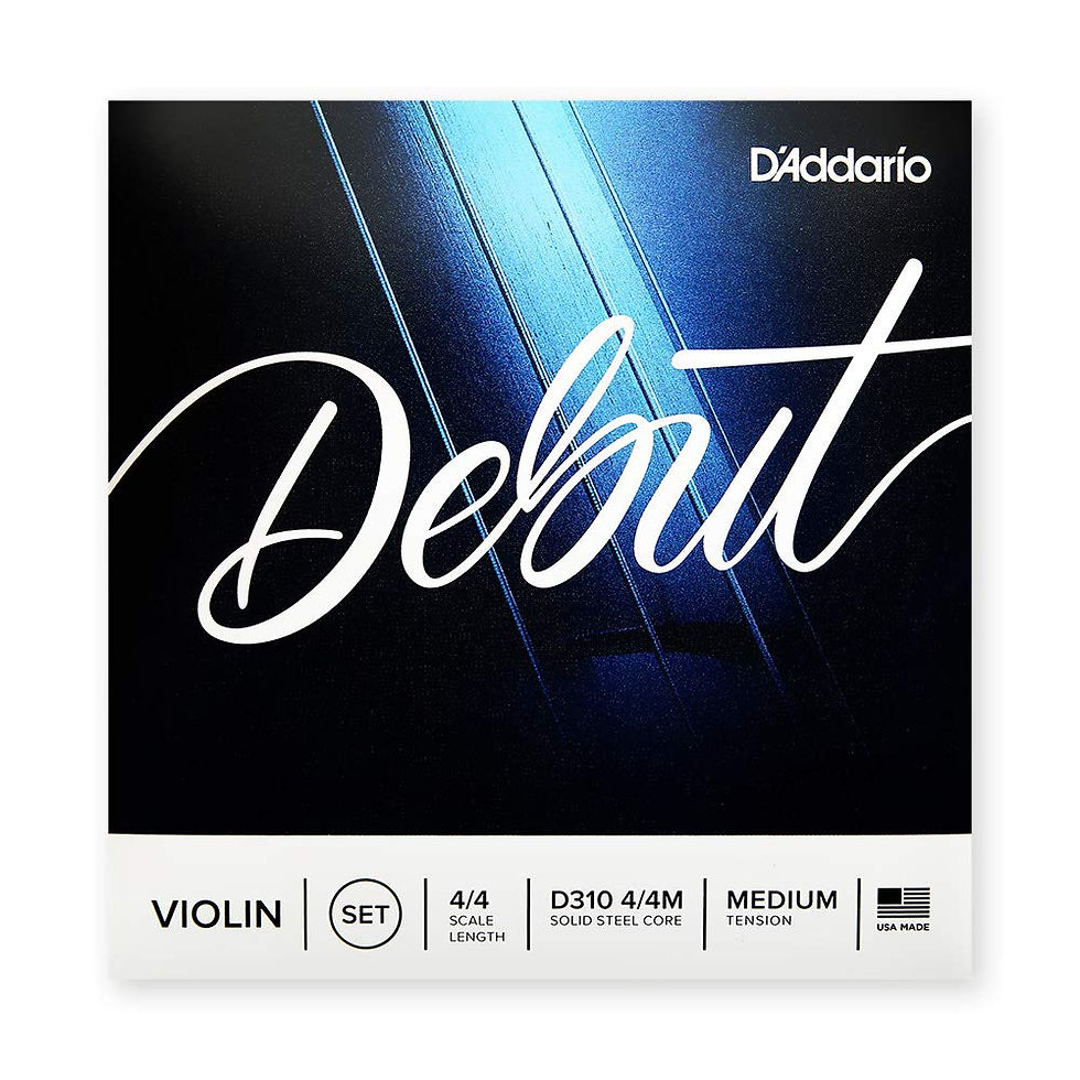 D'Addario Debut - Cordes de Violon - Medium Tension - Échelle 4/4