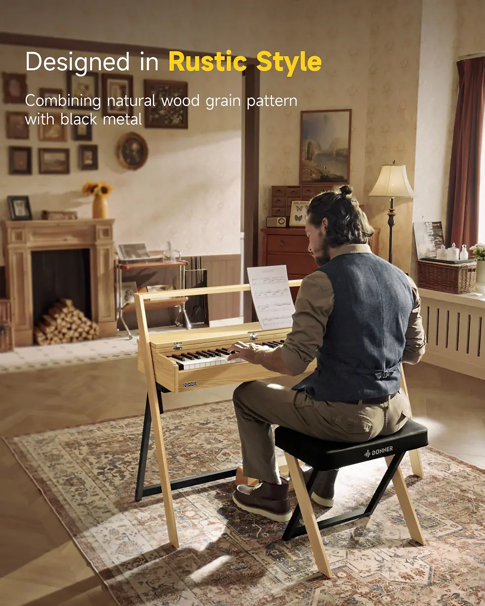 Thumbnail: Donner OURA™ R300 Home Digital Piano (Light Wood)