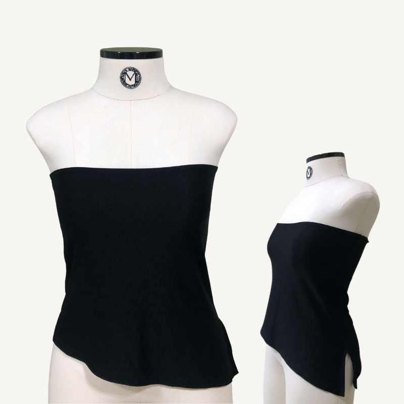 Miniatura: Blusa tomara que caia assimétrica