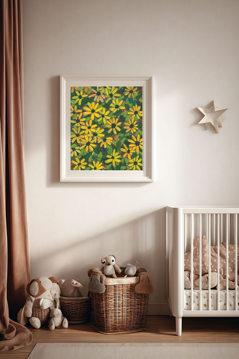 Thumbnail: Art Print - Summer Flowers Wall Decor