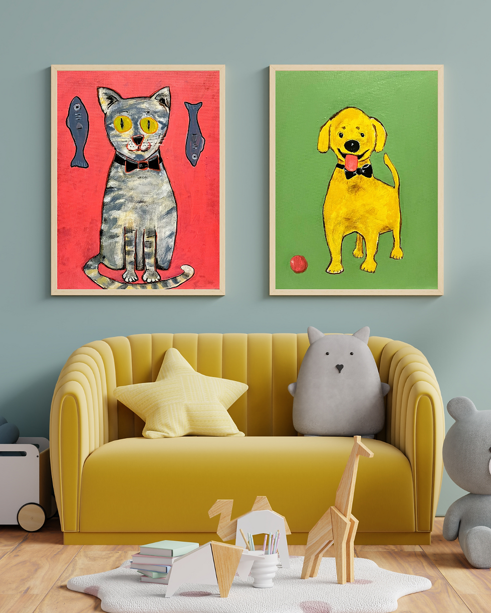 Thumbnail: Art Print - Farm Animal Series - Cat