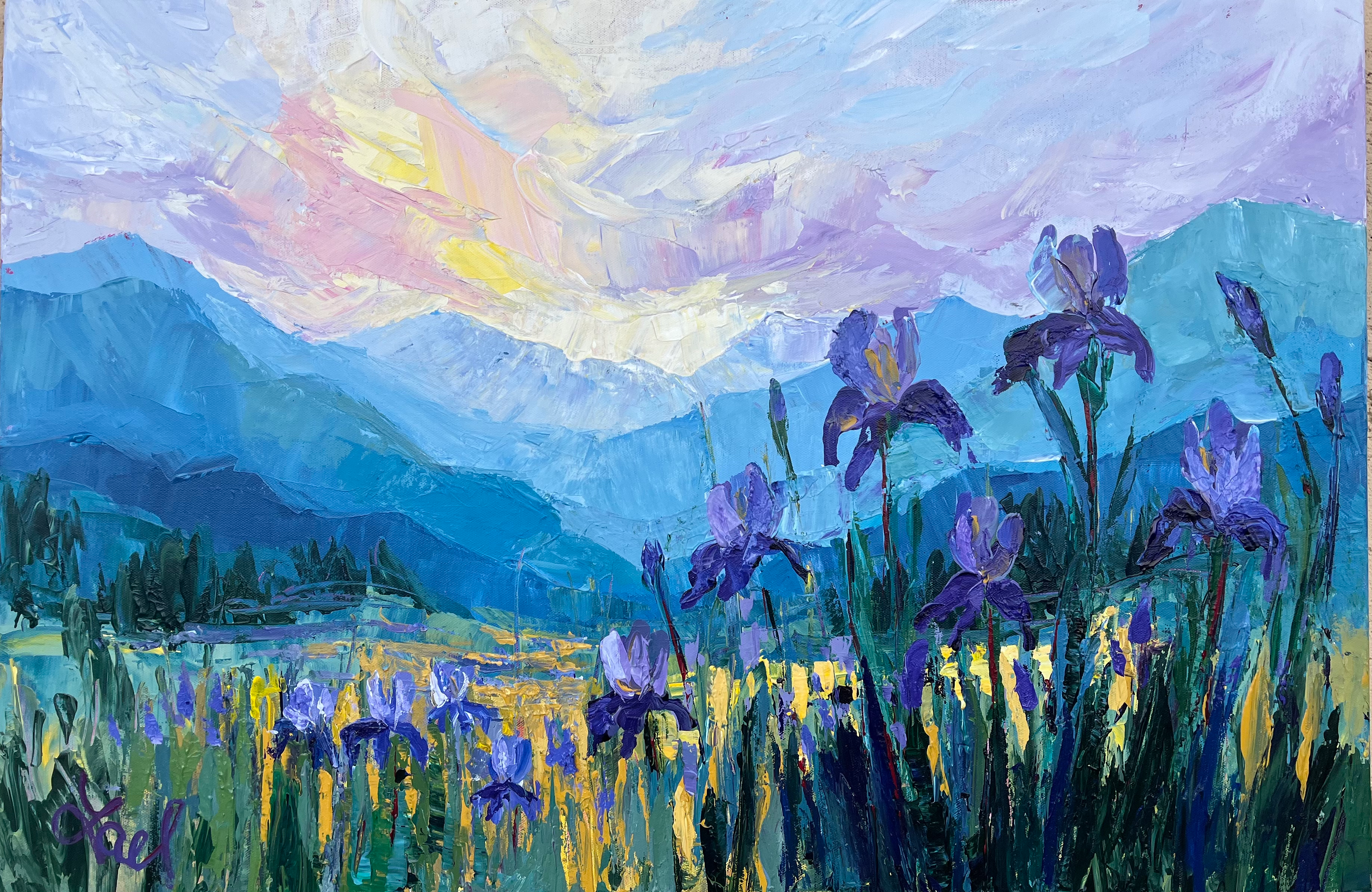Wild Iris II, 24x30"