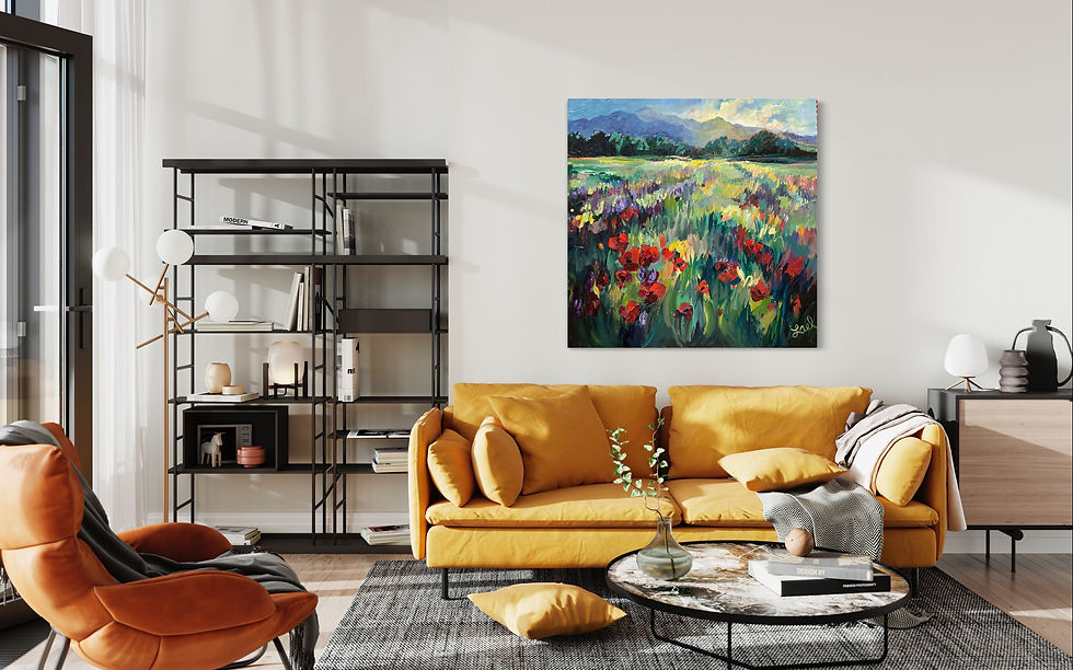 Thumbnail: 🔴 sold  Spring in the Foothills 48x48"