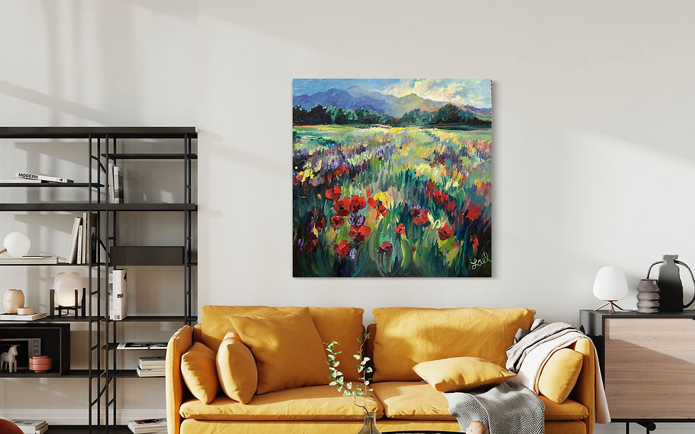 Thumbnail: 🔴 sold  Spring in the Foothills 48x48"