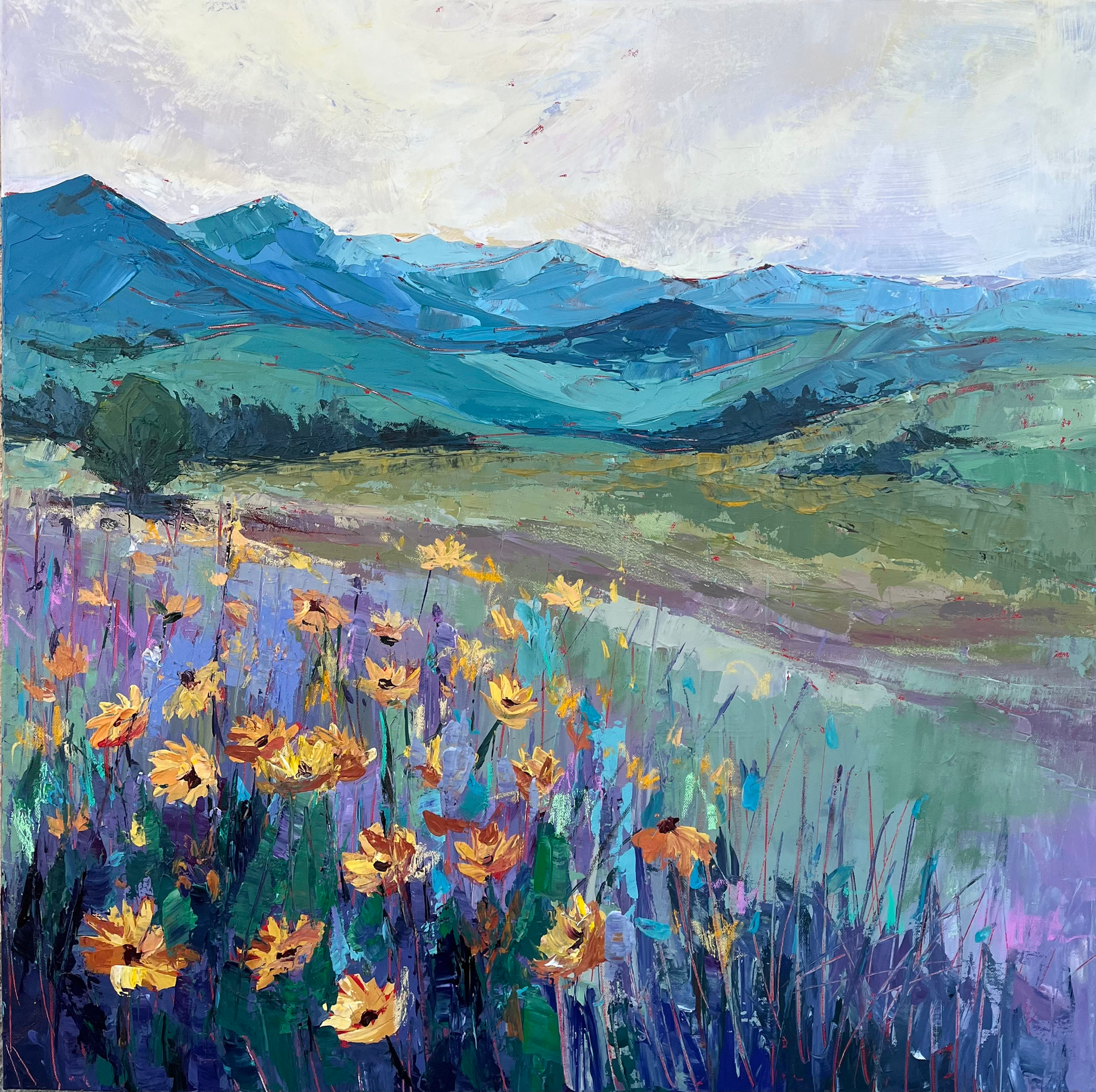 Wildflower Dreams, 30x30"