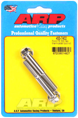 ARP 455-7402 Ford FE SS hex thermostat bolt kit