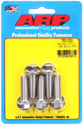 ARP 763-1003 M10 x 1.25 x 30 hex SS bolts