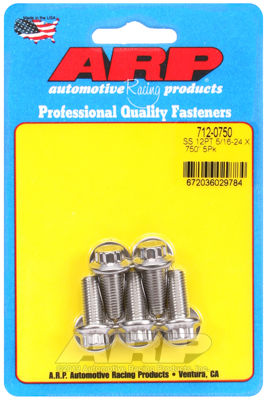 ARP 712-0750 5/16-24 x .750 12pt SS bolts