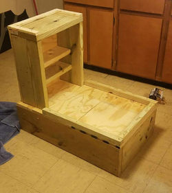 Gaming chair and shelf stand