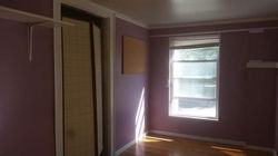 Fixed old drywall, patched wholes, fixed falling ceiling, hung shelves and trim, painted