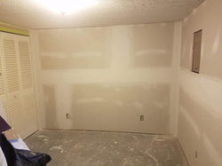 Hung & Finished Drywall in Basement