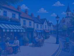 Al fresco dining street scene