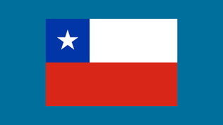 Flag of Chile on a dark blue background