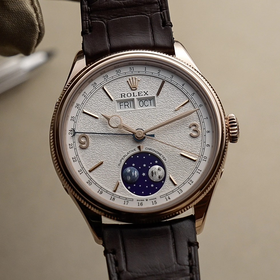 Rolex Perpetual Padellone in Everose gold, ref. 53505, annual calendar and moonphase dial