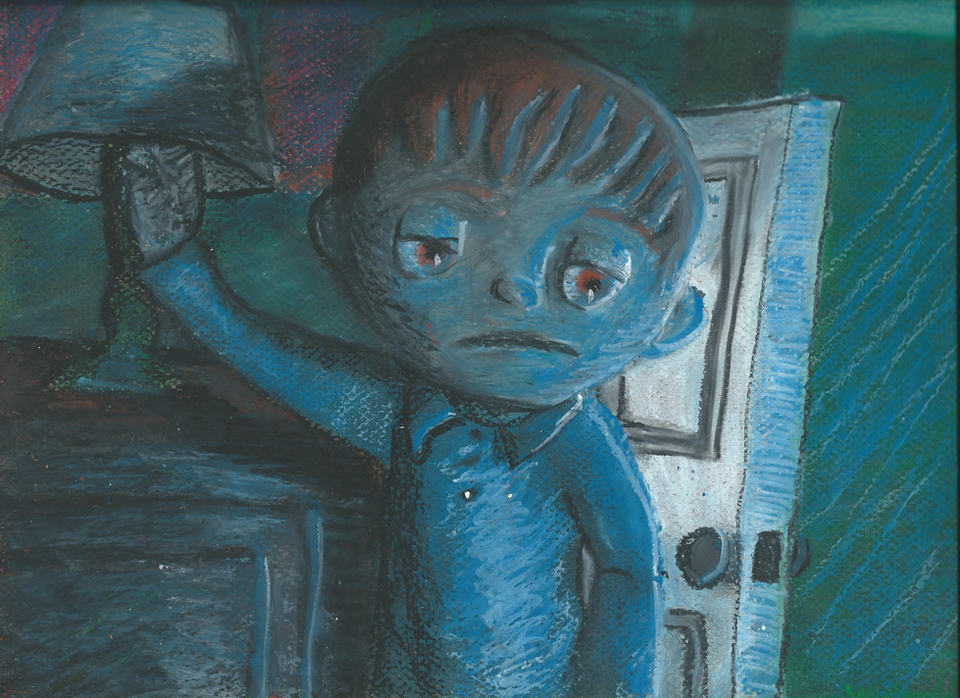 Dark Light Scene in Pastel
