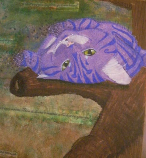 Cheshire Cat in Colored Pencil