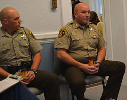 Steve & Scott at commisioners meeting