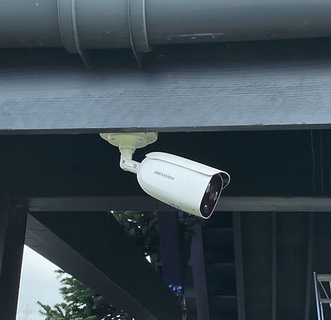 CCTV Camera Protecting a Home