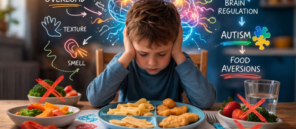 When Mealtime Feels Like Sensory Overload: Understanding Autism, Food Refusal & the Overwhelmed Brain