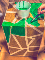 Grüne Muster anmalen