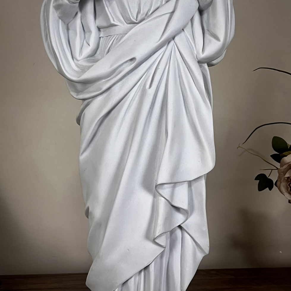 Miniatura: Sagrado Coração de Maria Mármore 60cm Resina (C/Auréola)