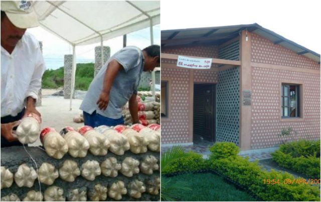 plastic bottle home