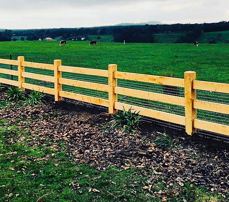 post and rail fence