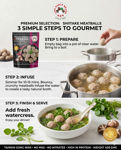 3 Simple Steps to Gourmet Shiitake Meatball Soup at Home