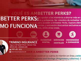 Publicidad de Ambetter Perks con información sobre descuentos y beneficios para miembros de Ambetter Health.