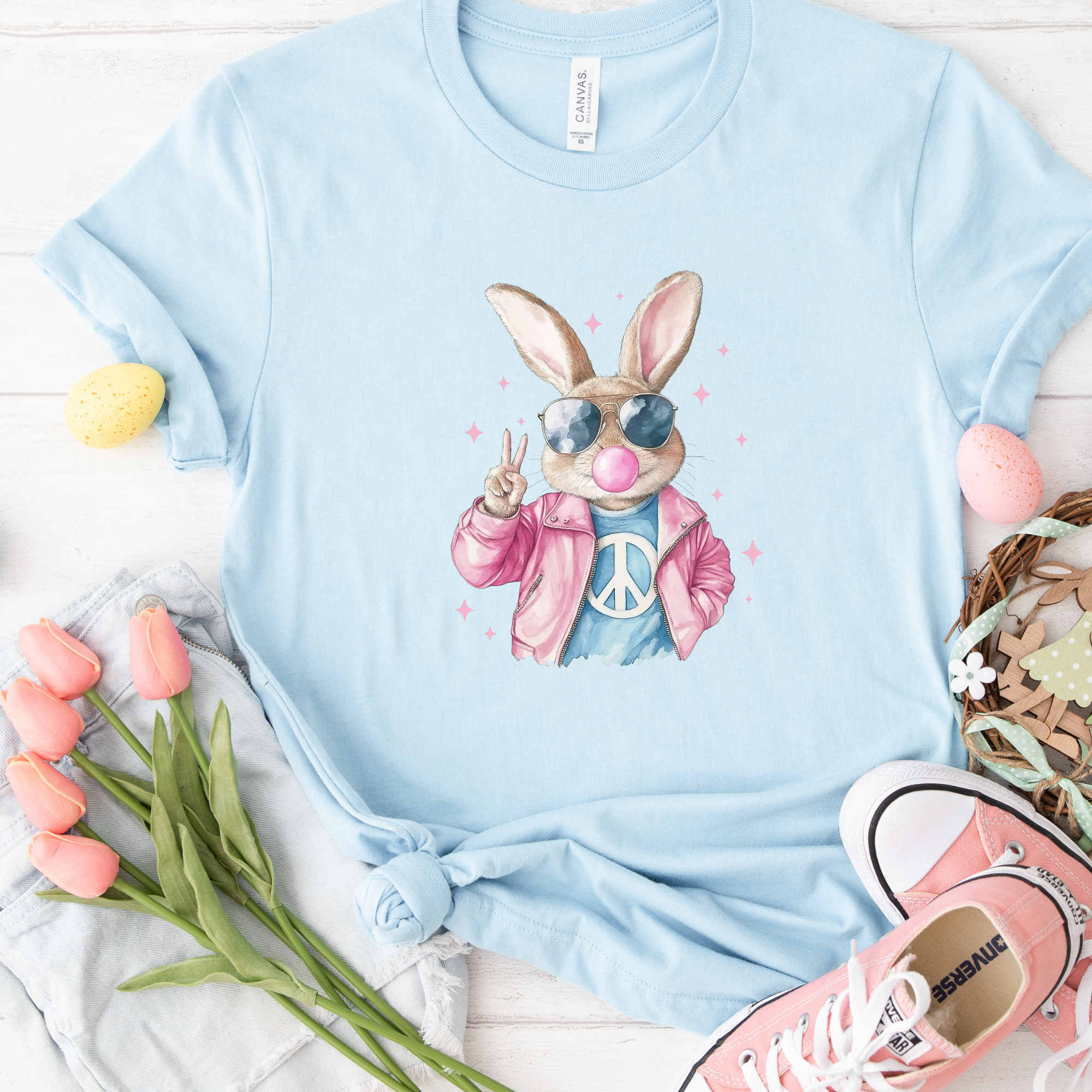 Retro Bubblegum Bunny