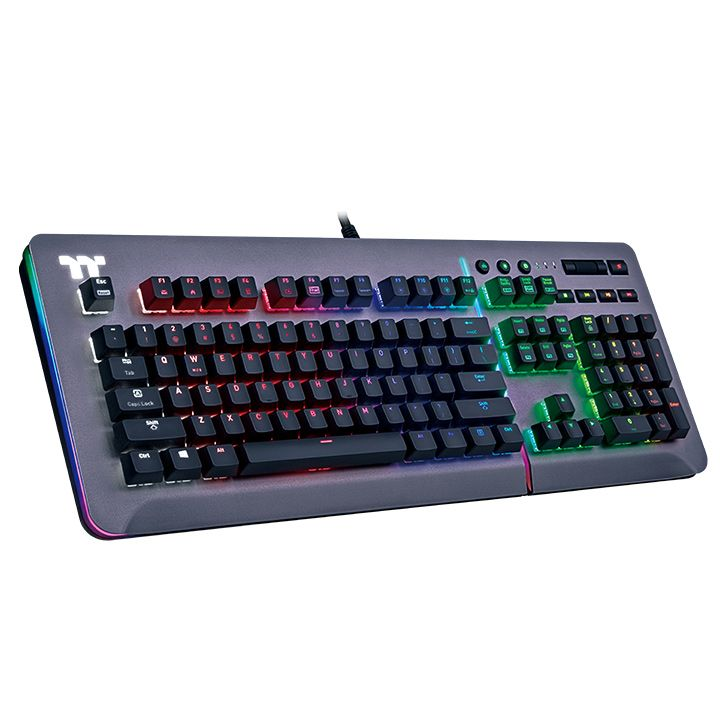 TT Level 20 RGB Titanium Gaming Keyboard Cherry MX Silver