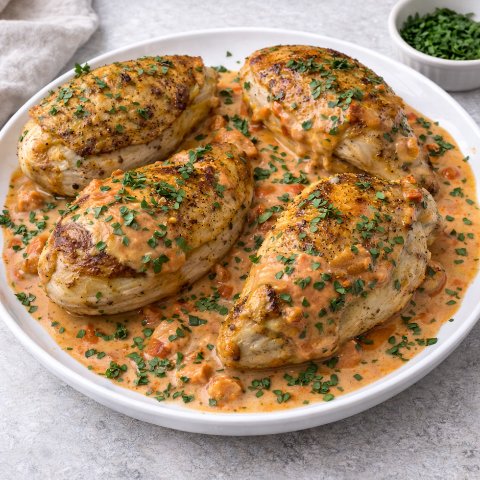Thumbnail: Easter main: Belgian-Inspired Organic Chicken Breast
