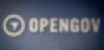 Photo of OpenGov logo taken in the Redwood City office in 2014.