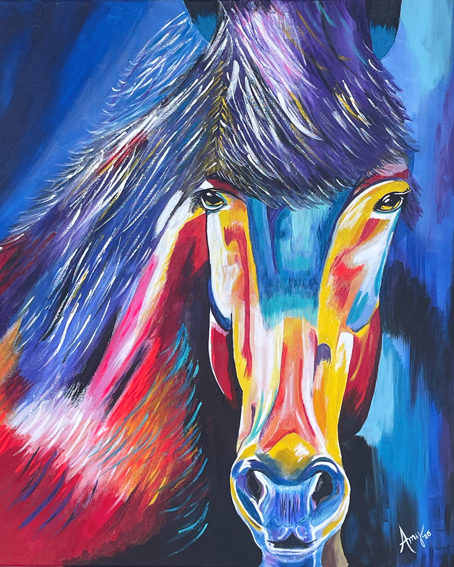 Colorful Horse (Original Available)