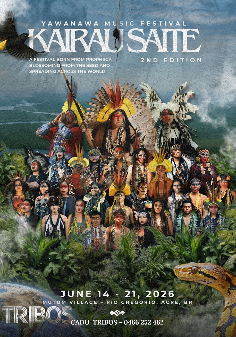 MUTUM VILLAGE OPENS ITS DOORS FOR A DEEP IMMERSION INTO THE YAWANAWA MUSICAL UNIVERSE. A G