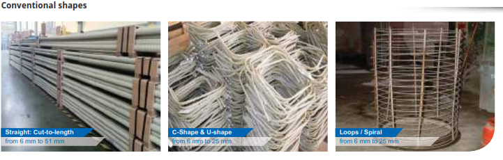 GFRP bars shapes