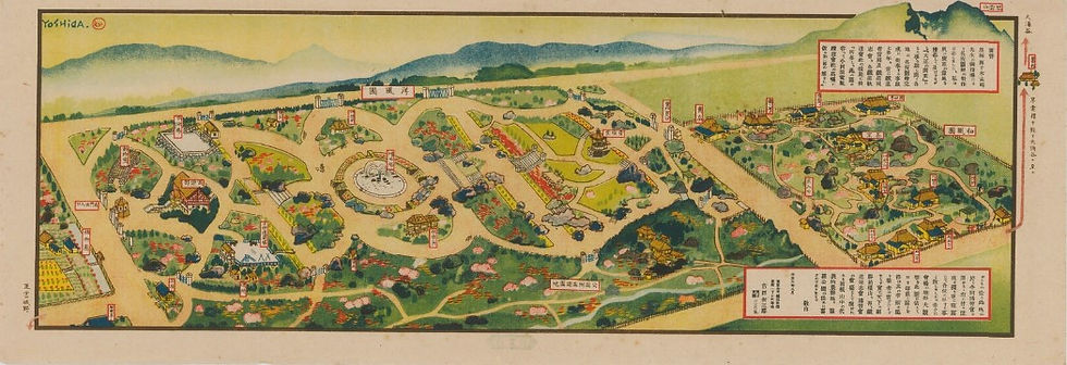 強羅公園絵図(国際日本文化研究センターWEBサイトから転用)
