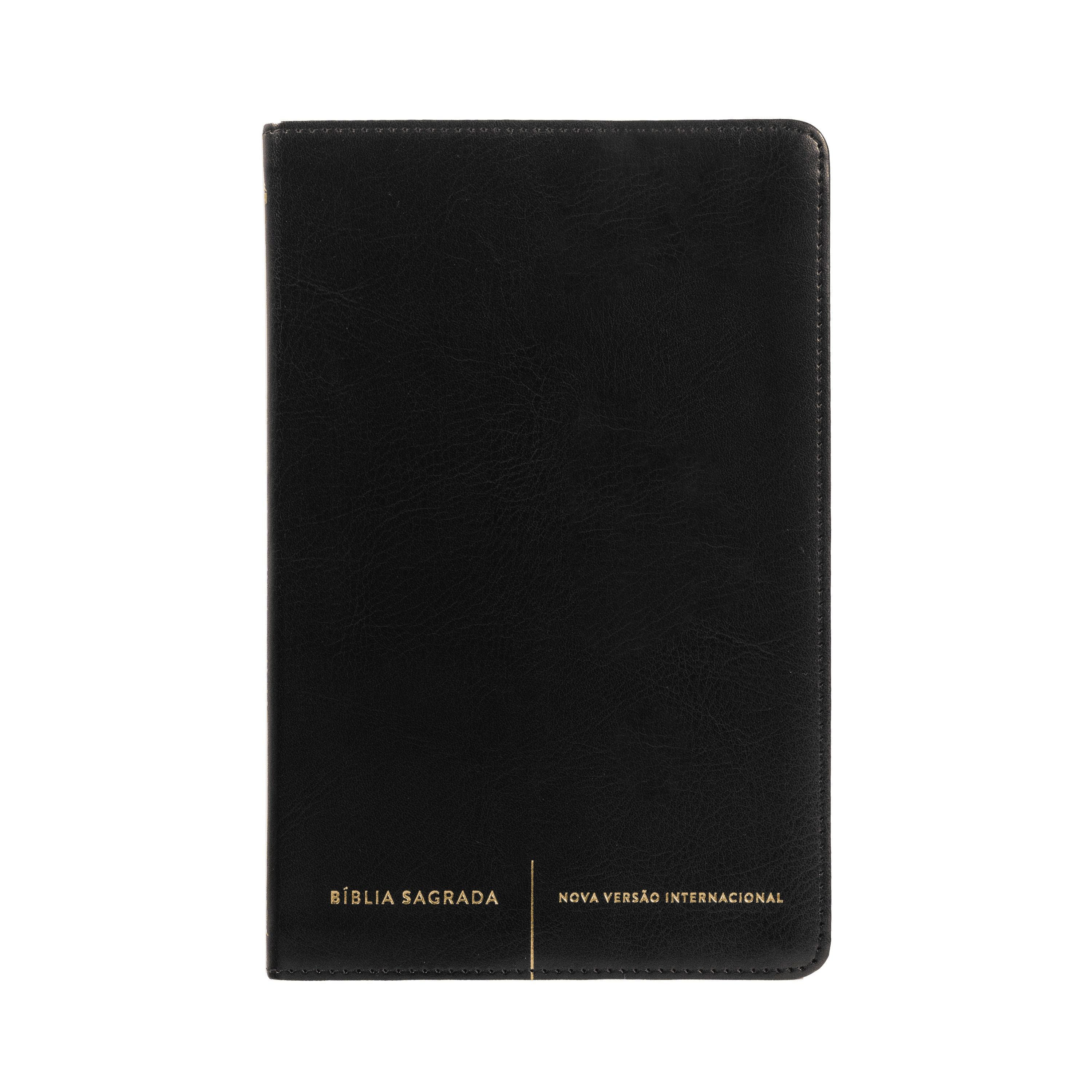 Bíblia Sagrada Slim NVI, Luxo, Capa Preta